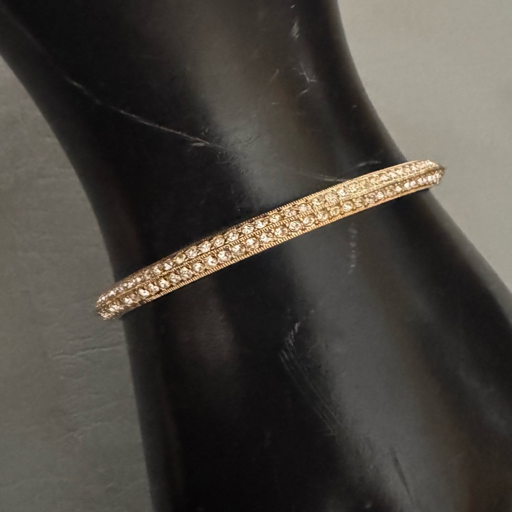 Nadri Crystal Hinge Bangle Bracelet